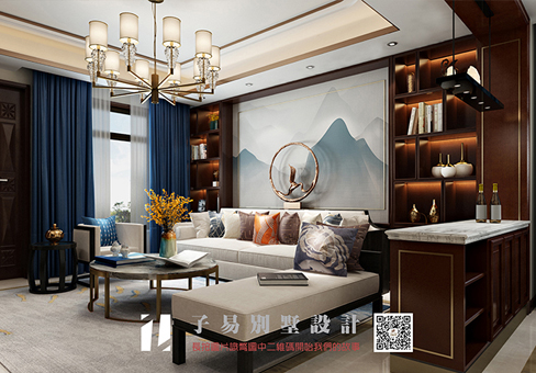 青島現(xiàn)代效果圖_即墨天泰藍(lán)山別墅裝修設(shè)計風(fēng)格/報價