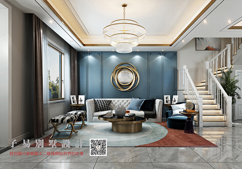 青島美式效果圖_即墨天泰藍(lán)山豪華裝修設(shè)計風(fēng)格/報價